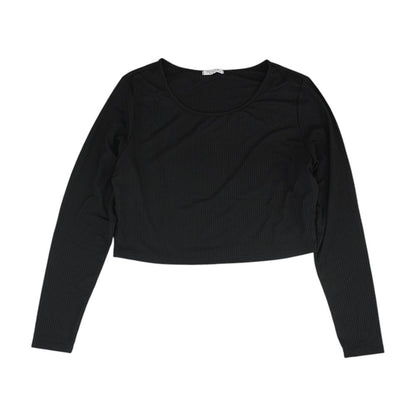 Black Striped Pajama Top