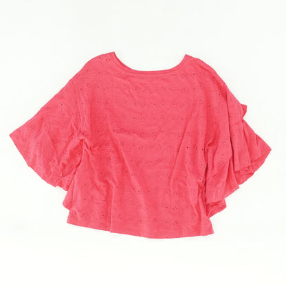 Pink Solid 3/4 Sleeve Blouse