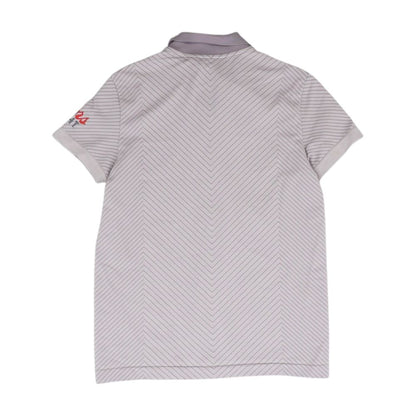 Purple Chevron Polo Top