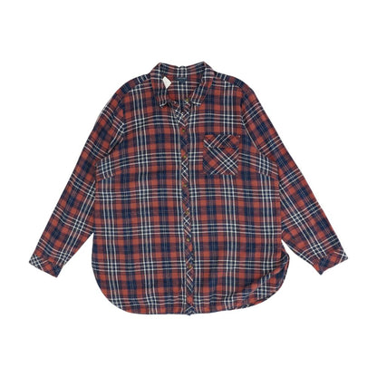 Red Plaid Flannel Button Down