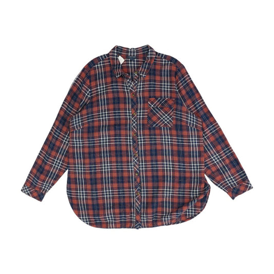 Red Plaid Flannel Button Down