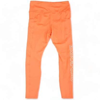 Neon Orange Solid Leggings