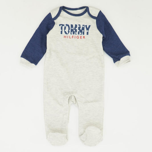 Gray Color Block One-piece