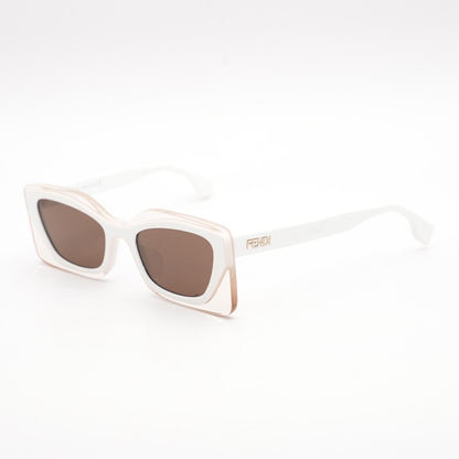 White FE40034U Cat Eye Sunglasses