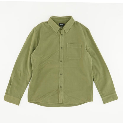 Olive Solid Long Sleeve Button Down