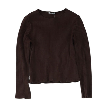 Brown Knit Top