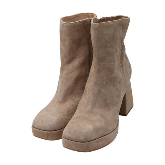 Beige Ankle Boots