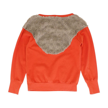 Red Color Block Sweatshirt