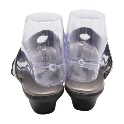 Black Wedged Sandals