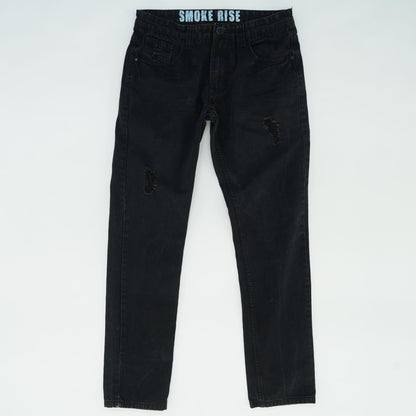 Black Solid Jeans