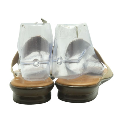 Beige Flat Sandals