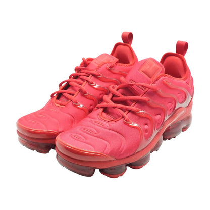 Air Vapormax Plus Red Low Top Athletic Shoes