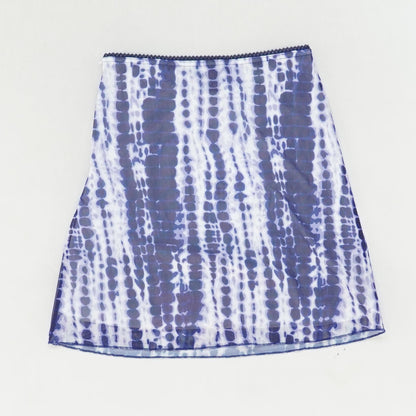 Purple Tie Dye Mini Skirt