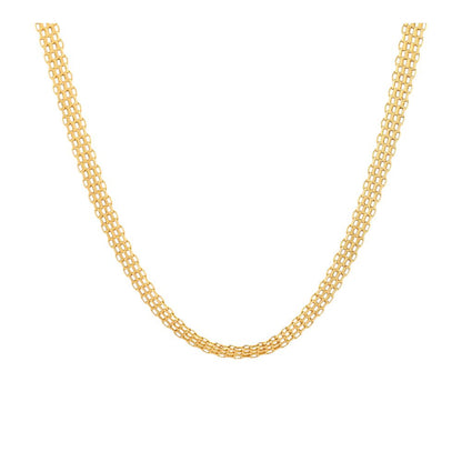 14K Gold Bismark Link Chain Necklace