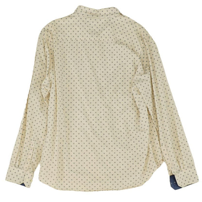 Ivory Graphic Long Sleeve Button Down