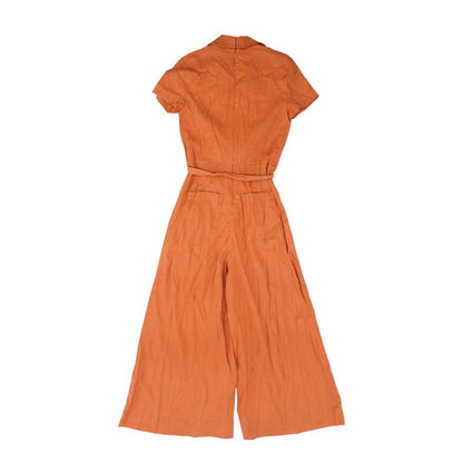 Orange Solid Jumpsuit