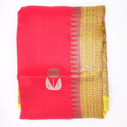 Traditional Red Graphic Saree
