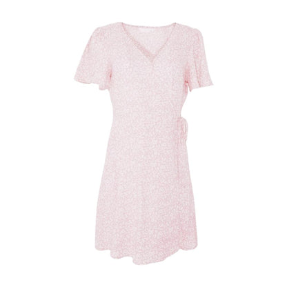 Pink Floral Mini Dress