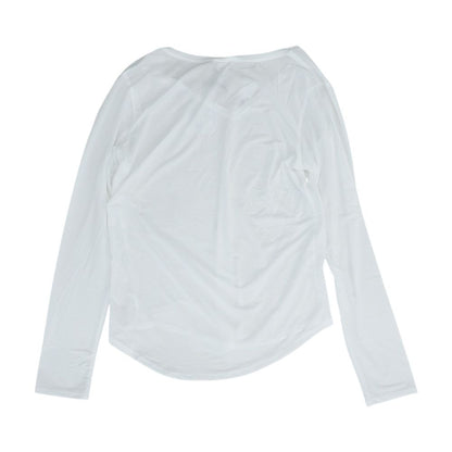 White Striped Active V Neck T-Shirt