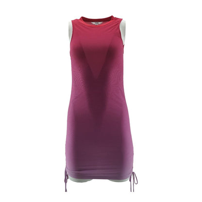 Purple Tie Dye Mini Dress