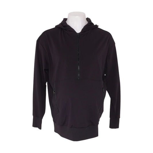 Black Maternity 1/4 Zip Pullover