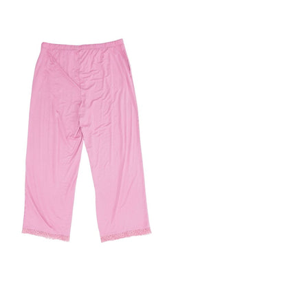 Pink Solid Pajama Bottom
