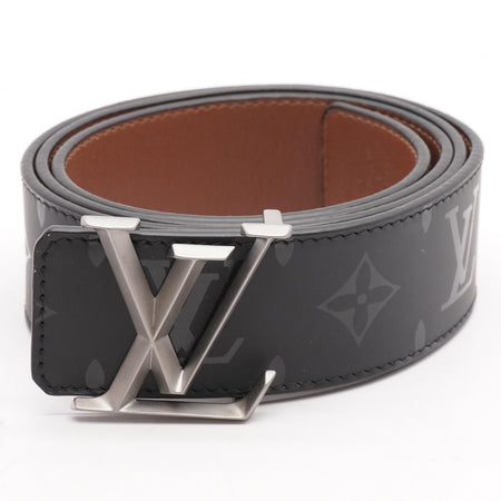 Black LV Pyramide 40mm Reversible Leather Belt