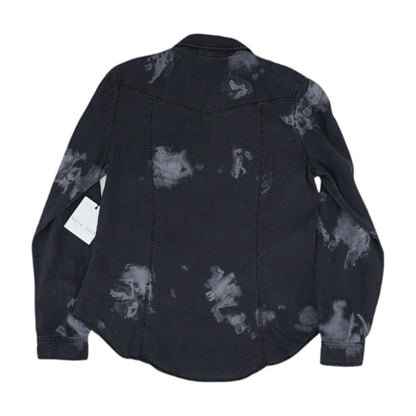 Gray Solid Button Down