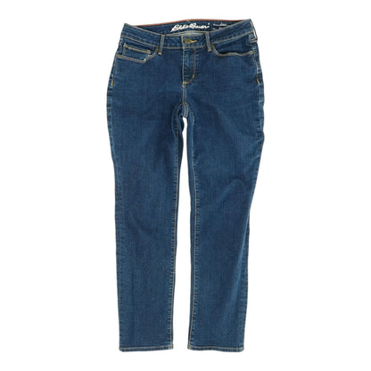 Navy Solid Low Rise Straight Leg Jeans
