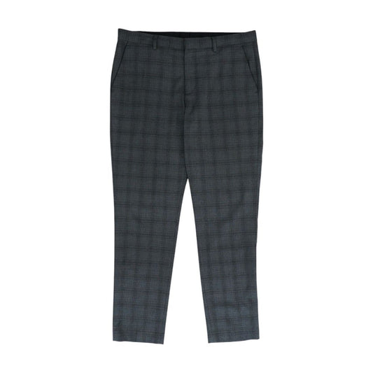 Gray Plaid Dress Pants