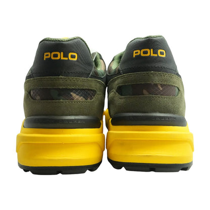 Green Leather Low Top Athletic Shoes