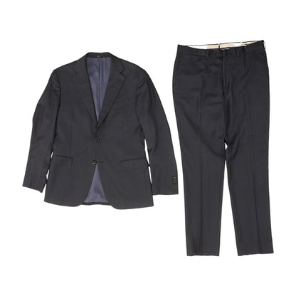 Navy Solid Pure Wool Super 110's Napoli Int 2pc Suit
