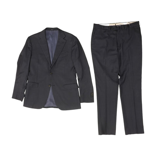 Navy Solid Pure Wool Super 110's Napoli Int 2pc Suit