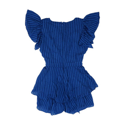 Blue Striped Mini Dress