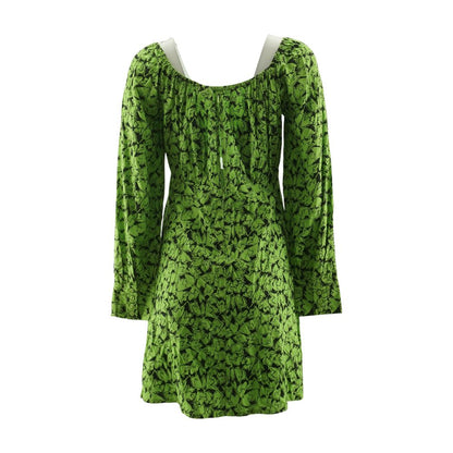 Green Graphic Mini Dress