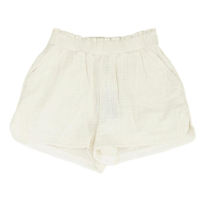 Ivory Solid Shorts