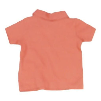 Pink Solid Short Sleeve Polo