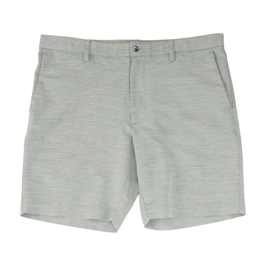Gray Striped Active Shorts