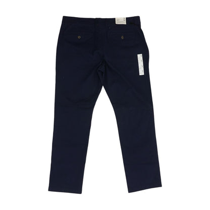Navy Solid Chino Pants