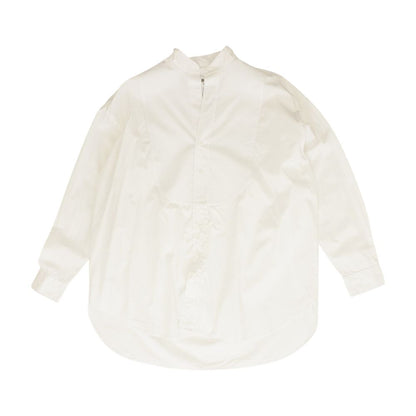 White Solid Button Down