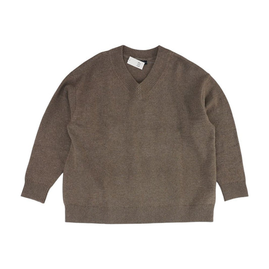 Gray Petite V-Neck Sweater