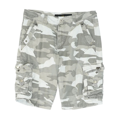 Gray Camo Cargo Shorts