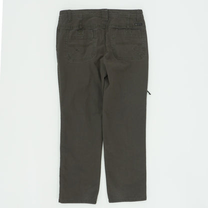 Green Solid Cargo Pants