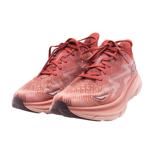 Clifton 9 Red Low Top Athletic Shoes