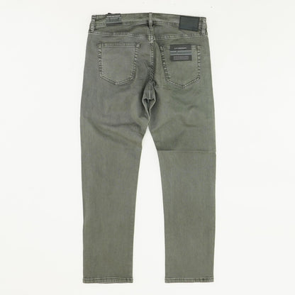 Gray Solid Straight Jeans