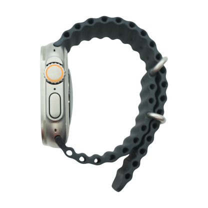 49mm Ultra 2 Natural Titanium Smartwatch Black Band O/S