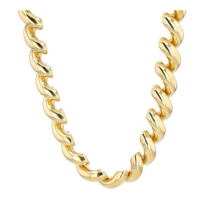 14K Gold San Marco Link Chain Necklace