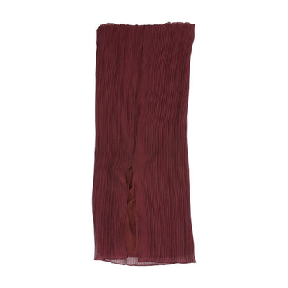Burgundy Midi Skirt