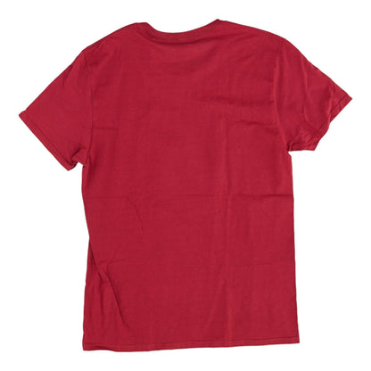 Maroon Solid Graphic/logo T-Shirt