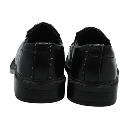 Black Faux Leather Toddler Shoes